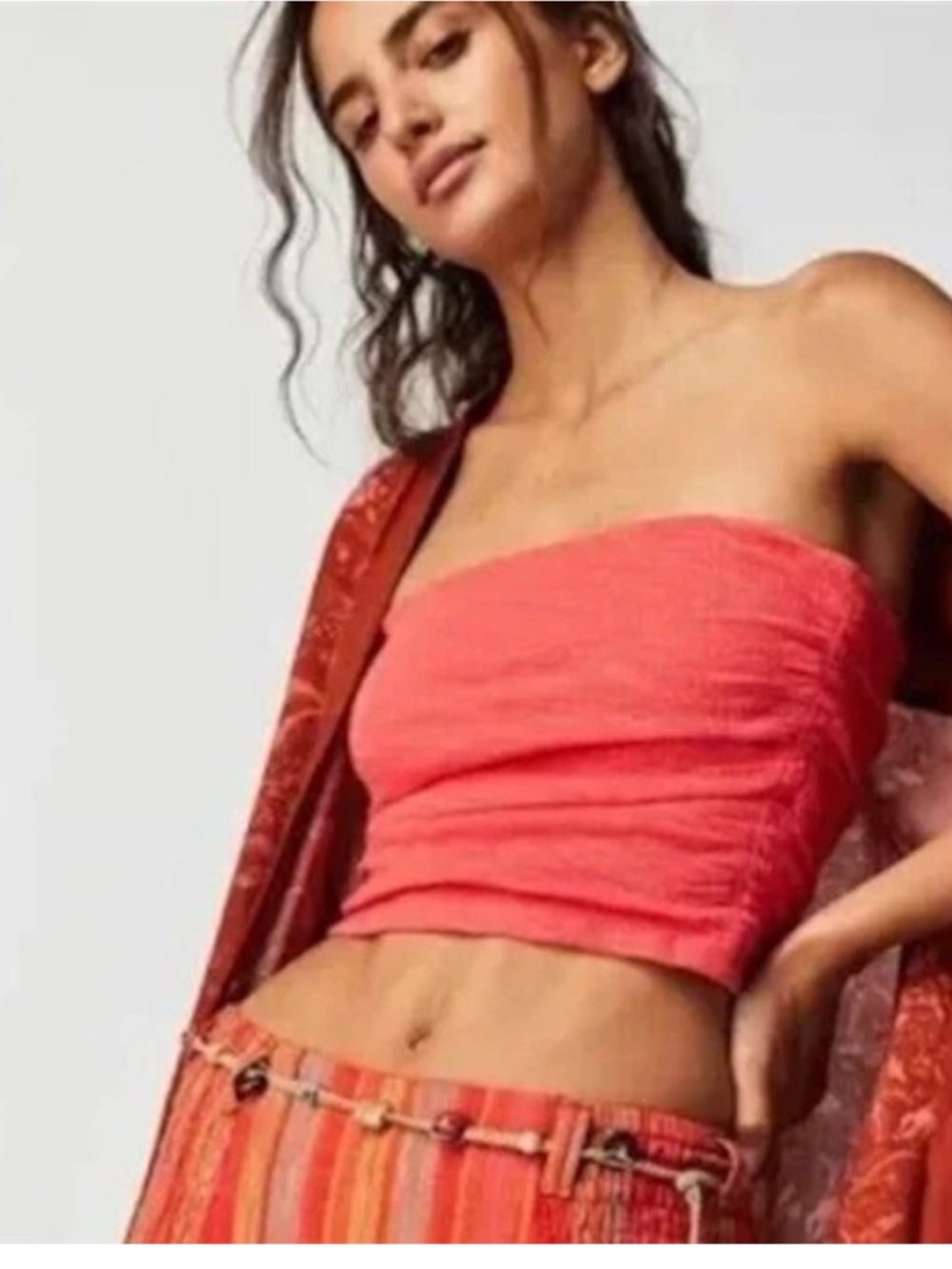 Free People Boulevard Ruched Tube Top